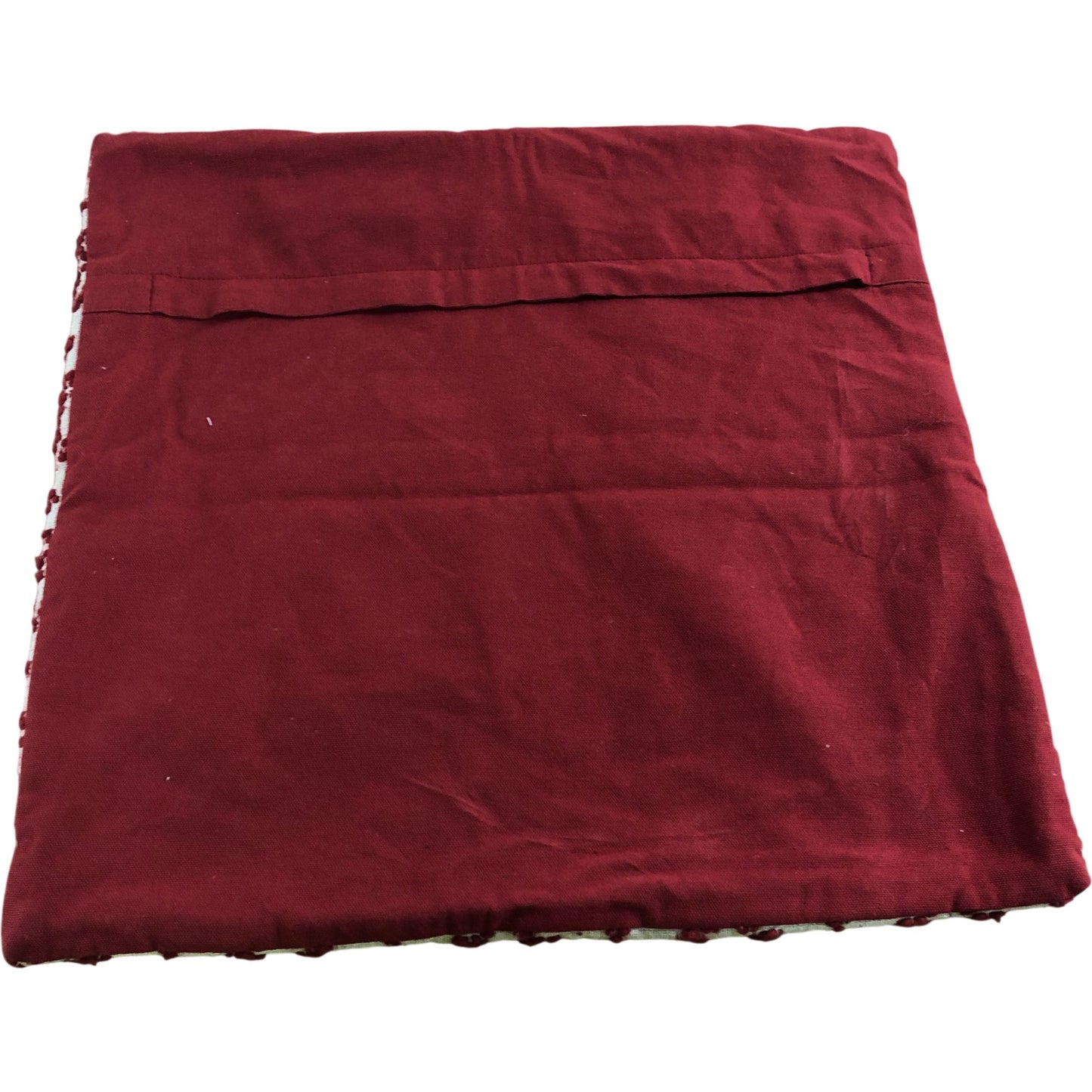 Cushion Cover Red Fan Jacquard 45 x 45cm