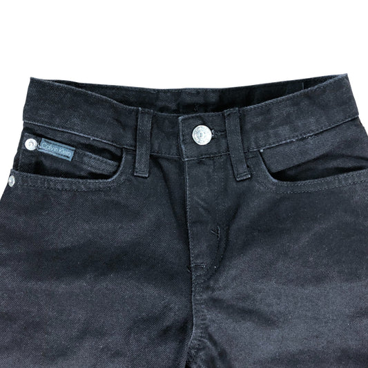 Calvin Klein Jeans Women's Black Slim Fit Size UK8 Cotton Trousers