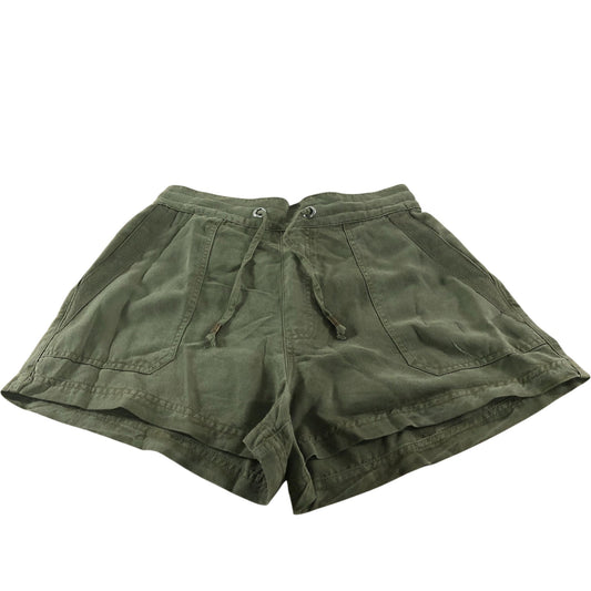 River Island Women's Green Cargo Shorts UK8 Elasticated Waist Casual Style