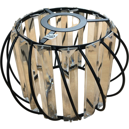 Modern Pendant Light Shade Crystal Effect Circular Design Home Lighting