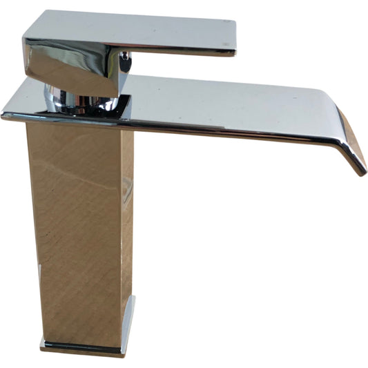 WASSERHYTHM Bathroom Lever Chrome Sink Tap New Water Tap with Accessories