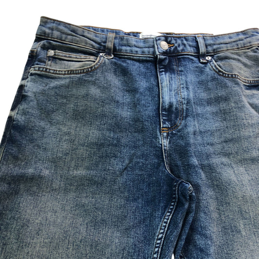 River Island Tapered Jeans Men's Denim Blue Stretch