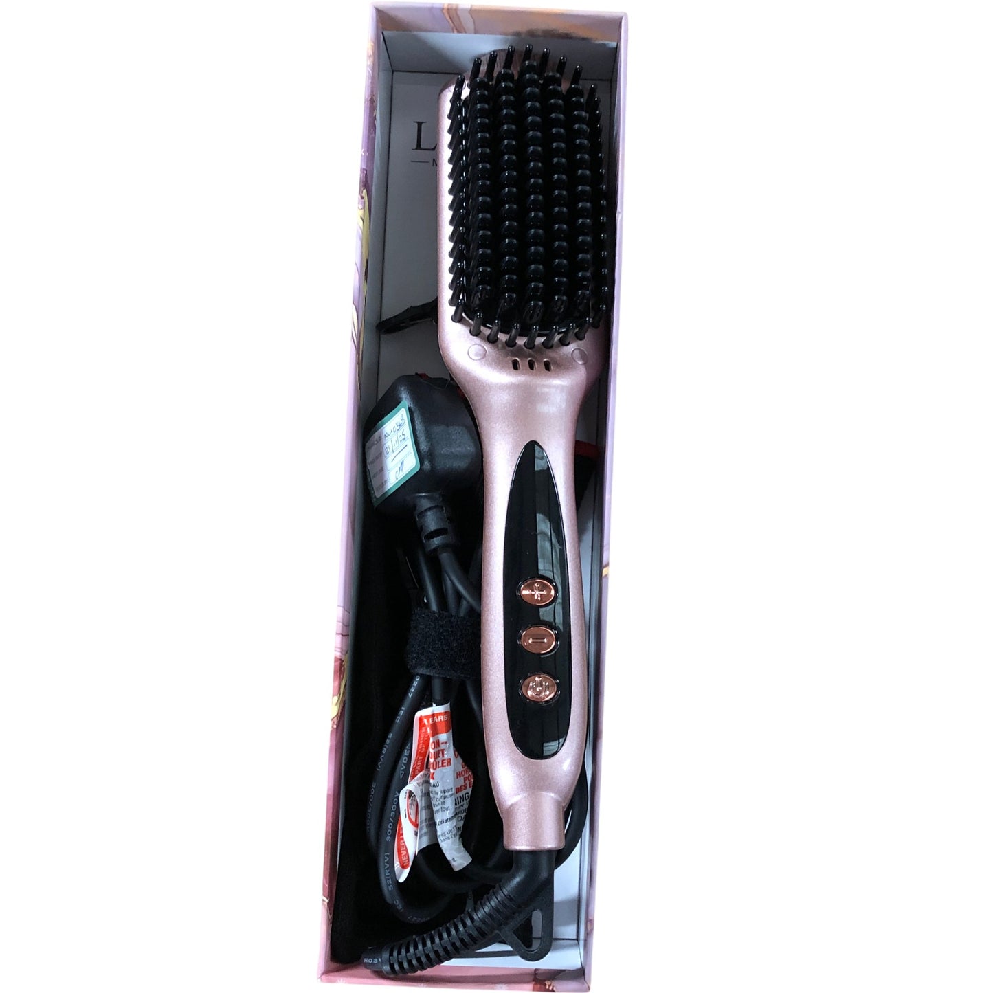 LANDOT Heated Straightening Brush Fast Heating Anti-Scald Hair Styler