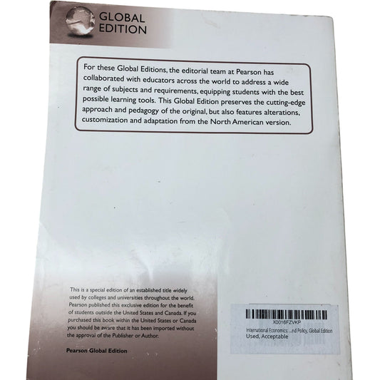 International Economics Theory And Policy Global Edition 10th Edition Krugman