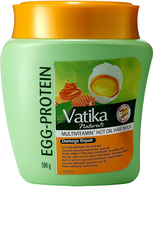 VATIKA Egg Protein Multivitamin Hot Oil Hair Mask 500g Damage Repair