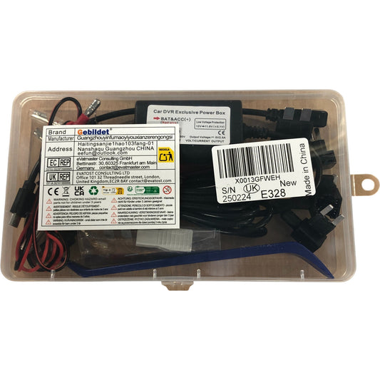 Gebildet Car DVR Exclusive Power Box 12V Power Supply Kit For Dash Cam