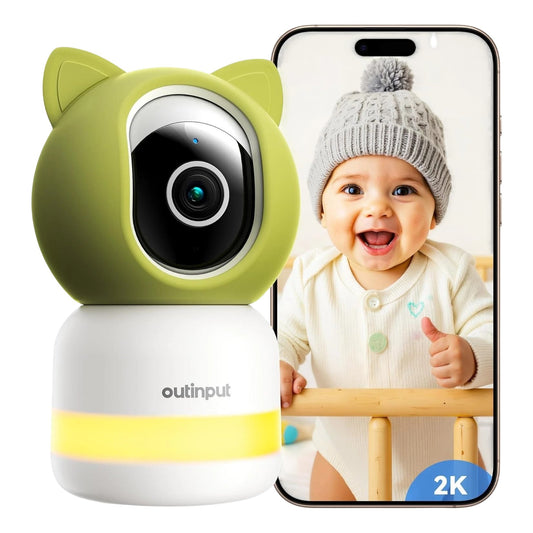 Outinput Indoor Camera BM400 HD Night Vision Motion Detection Two Way Audio
