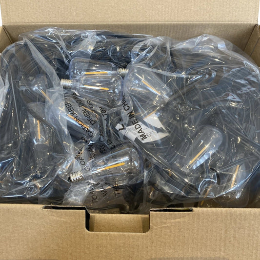 FGRYB ST38 String Lights 100FT 50 Bulbs 3 Spare Waterproof Garden Lighting