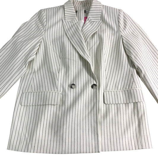 Branded Ivory Pinstripe Blazer UK16