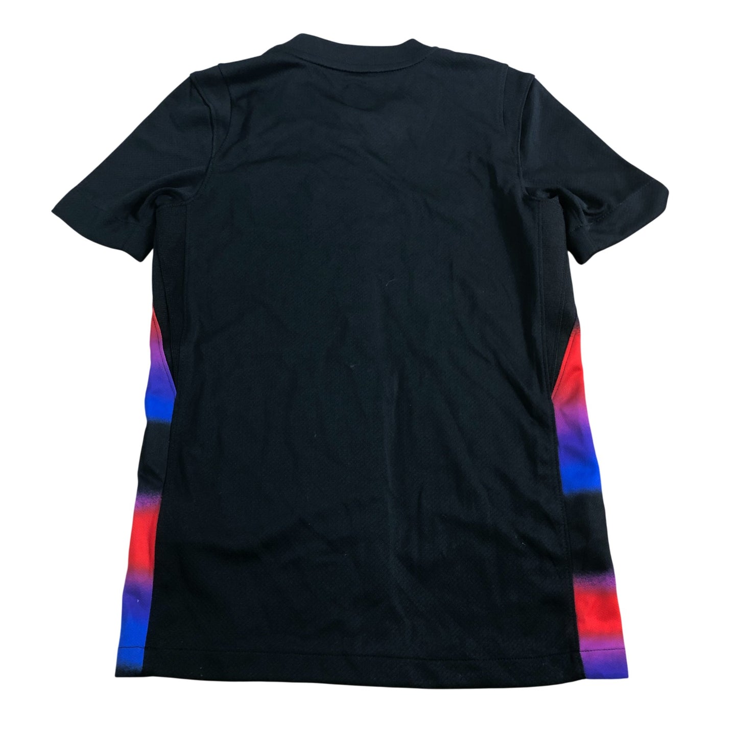 Nike England Football Shirt Black UK Size 8-9 Years Short Sleeve Training Jersey