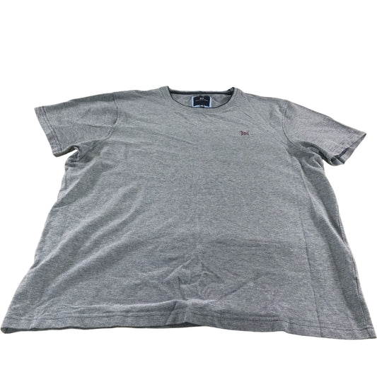 Crew Clothing Company T-Shirt XXL Men's Grey Cotton Short Sleeve Casual