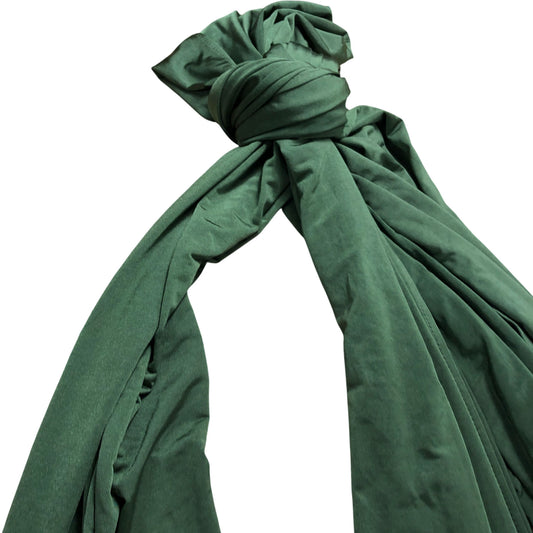 Green Maxi Dress UK16 Women's Long Sleeve V Neck Elegant Style