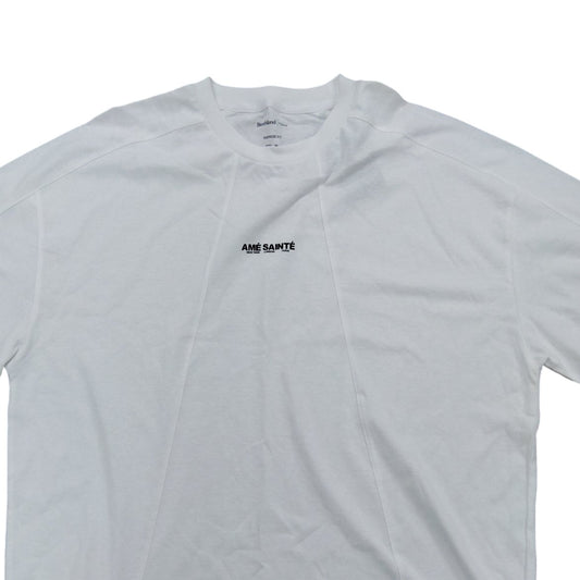 River Island Oversize Fit T-Shirt UKXL Men's White Cotton Graphic Tee