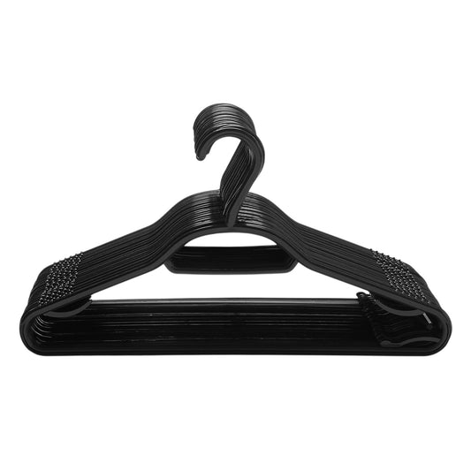 Keplin 5 In 1 Plastic Hangers 60 Pack Suit Trouser Bar Non Slip Black