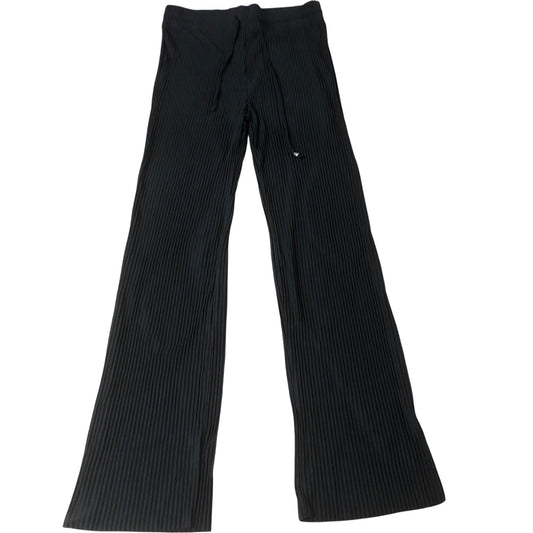 Women's River Island Ribbed Black Trousers Casual Pants Size UK6