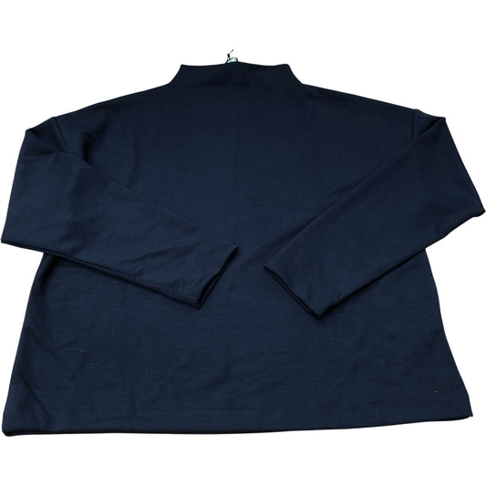 River Island Long Sleeve High Neck Sweater Women's Navy Soft Material Size 10