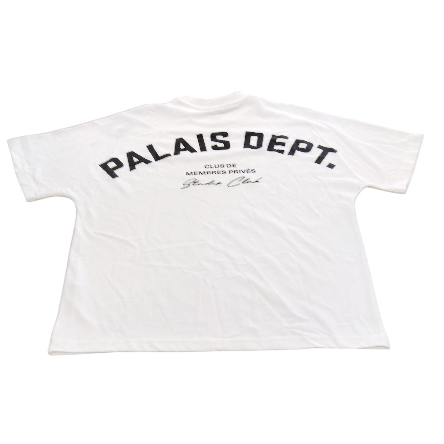 Palais Dept Studio Club T-Shirt UK Size M Men's White Cotton Casual Top
