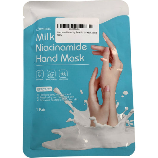 Körmesic Milk Niacinamide Hand Mask Moisturising Gloves for Dry Hands 1 Pair