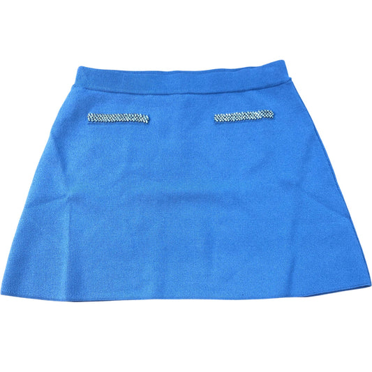 River Island Blue Knitted Mini Skirt