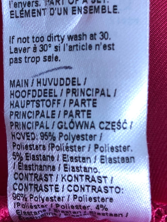 River Island Girls Ruffle Top Size5-6 Years Pink Soft Fabric New With Tags