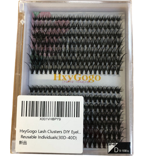 HxyGogo Lash Clusters DIY Eyelash Extensions Reusable Individuals 30D 40D Mix