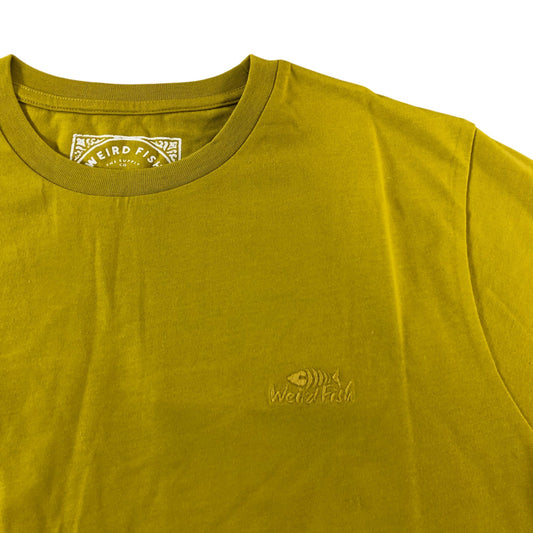 Weird Fish Antique Moss Hooked T-Shirt - Size Medium
