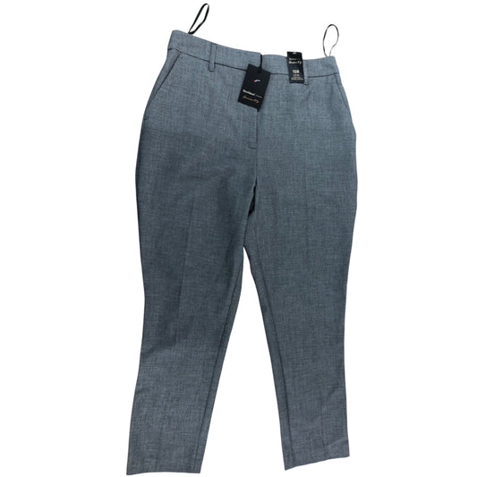River Island Grey City Fresh Trousers UK10 Women's Smart Fit Stretch