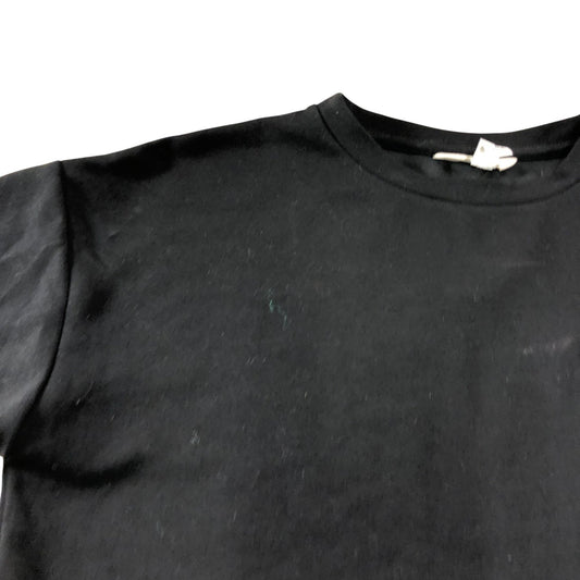 River Island Black Cropped T-Shirt UK Small Women's Short Sleeve Casual Top