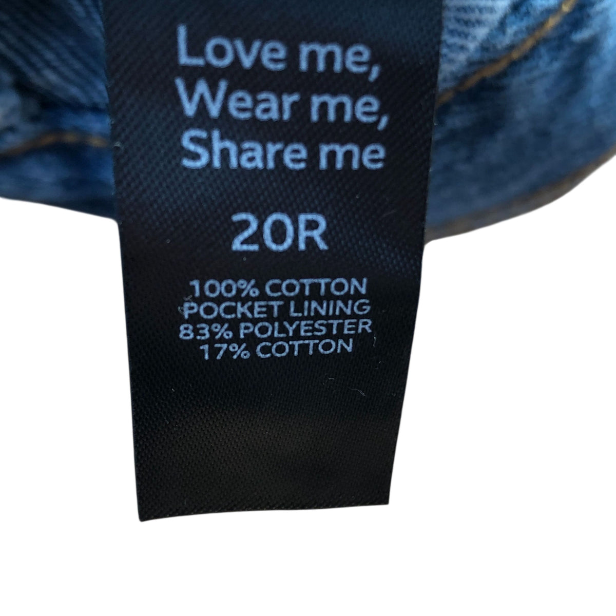 Wide Leg Jeans UK20 Women's Blue Denim High Waist Casual Trousers