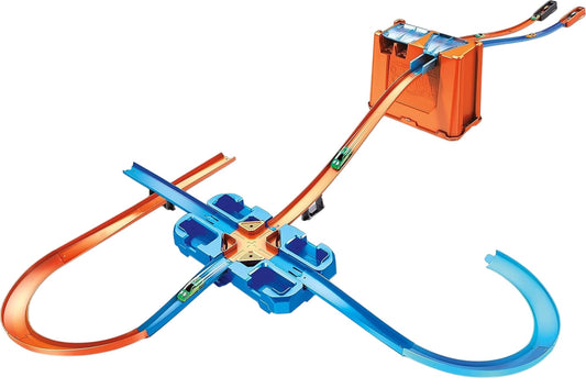 HOT WHEELS Deluxe Stunt Box Construction Set With 2 Cars Ages 4 Unassembled