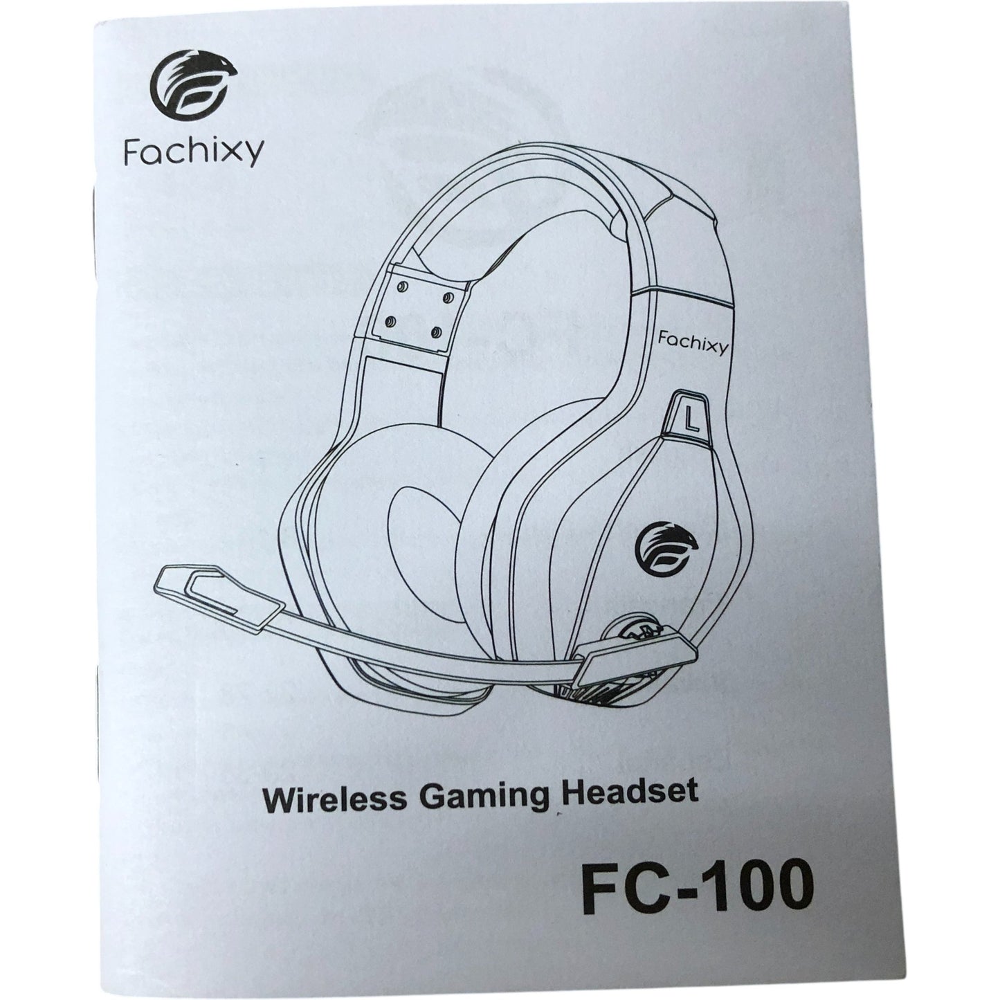 Fachixy FC-100 Wireless Gaming Headset Over Ear Headphones RGB Lighting Noise-Ca