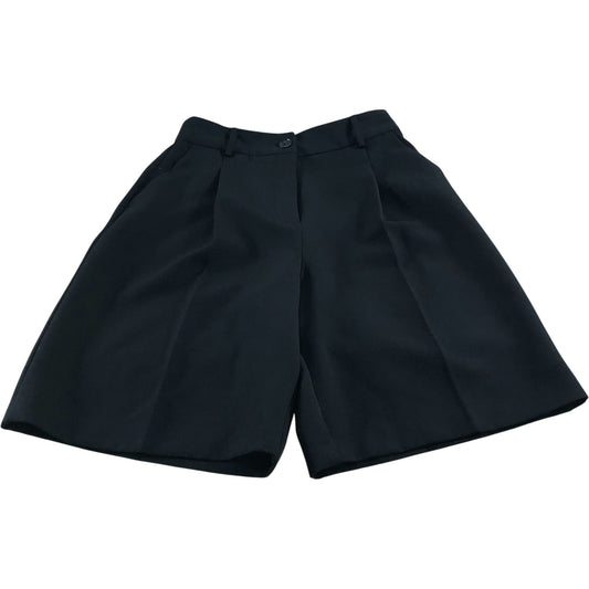 River Island High Waisted Shorts UK8 Women's Black Polyester Blend Casual
