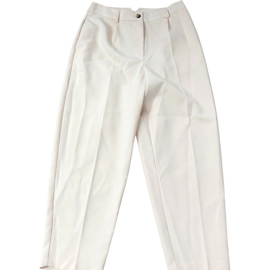 River Island Trousers Women's High Waist Yellow Wide Leg Elegant Style Size 8