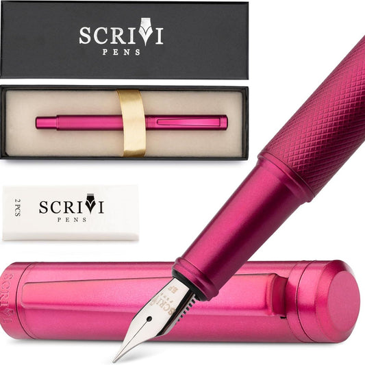 Scrivi Pens Fountain Pen Artistry Extra Fine Nib Red