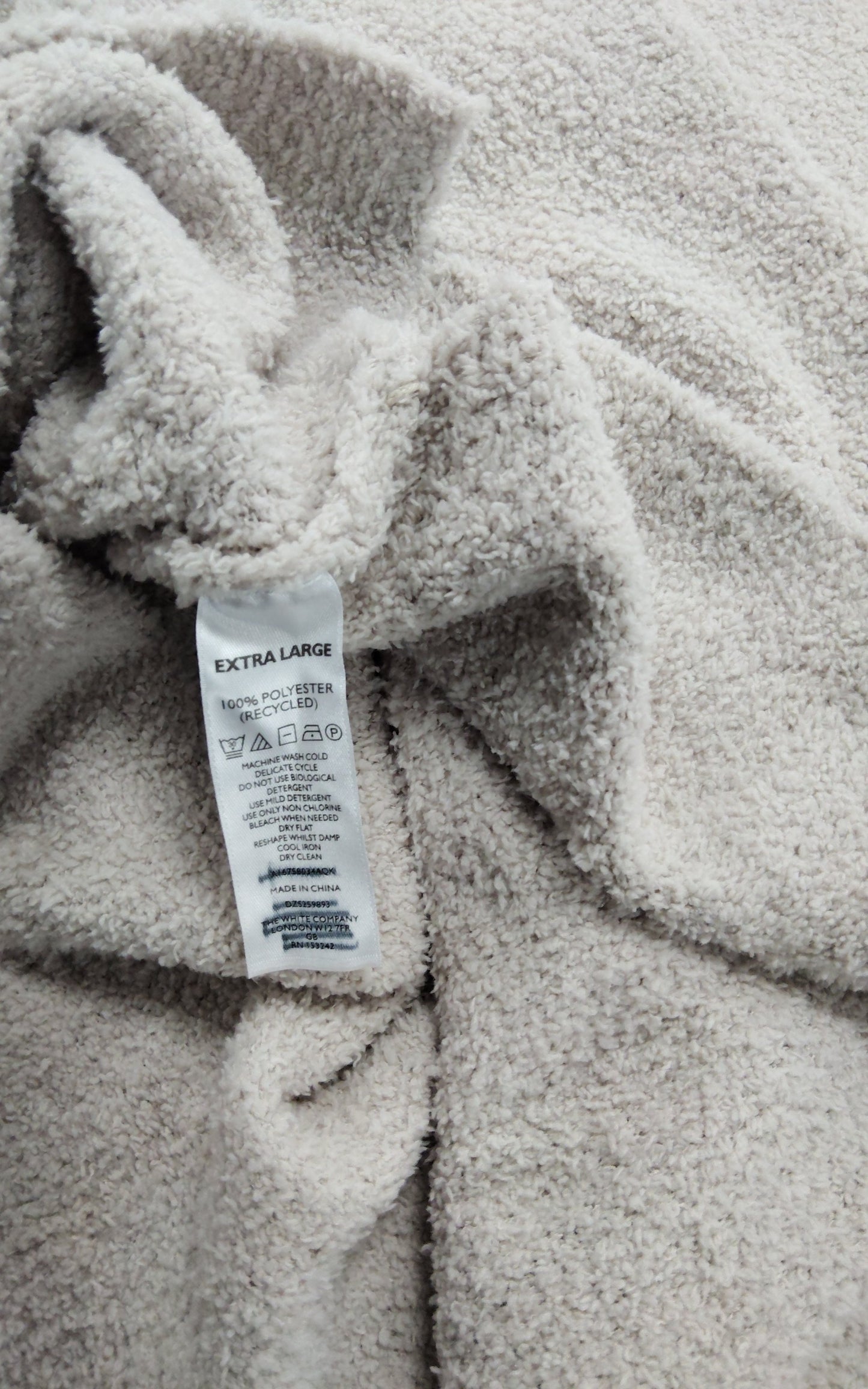 Extra Large Womans Soft Fleece Hoodie Natural Beige Comfort