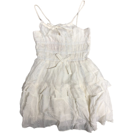 River Island Mini White Tiered Dress 12-18 Months Girls Summer Style