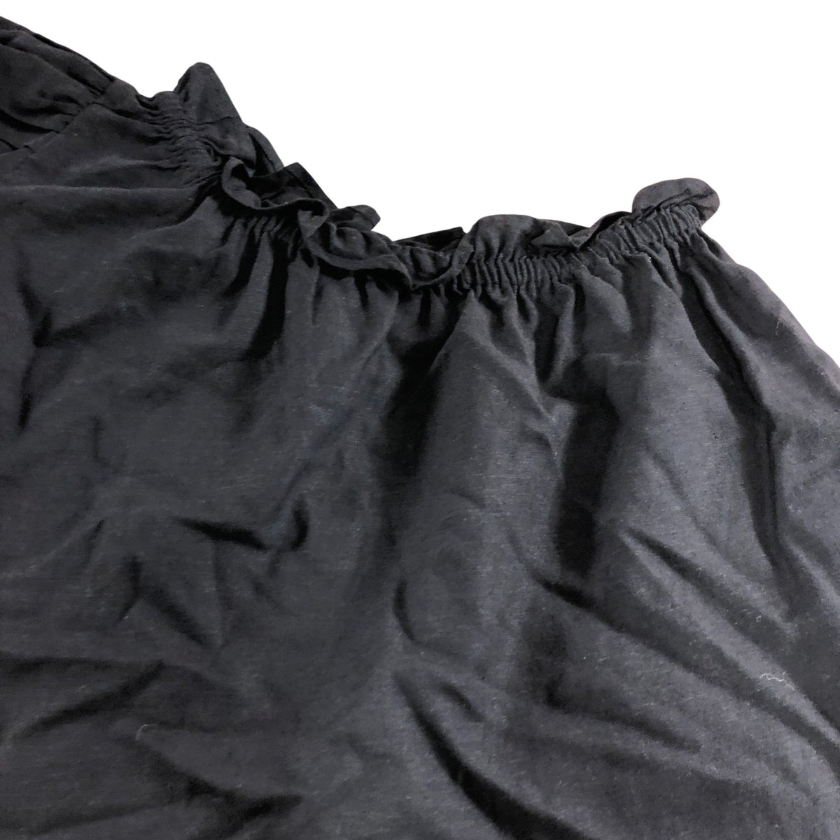 River Island Black Off Shoulder Top Women's Ruffle Sleeve