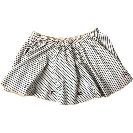 Konges Sløjd Girl's Swimwear Skirt Size 3 Years White Striped Cotton New