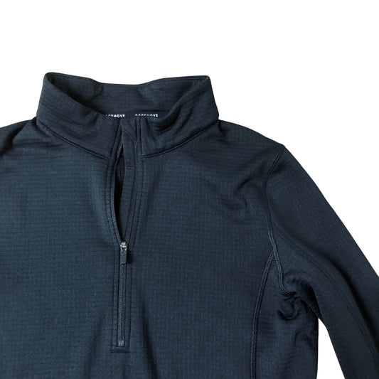 Good Move Zip Neck Top Size 12 Women's Activewear Pullover Black Gym Sporty