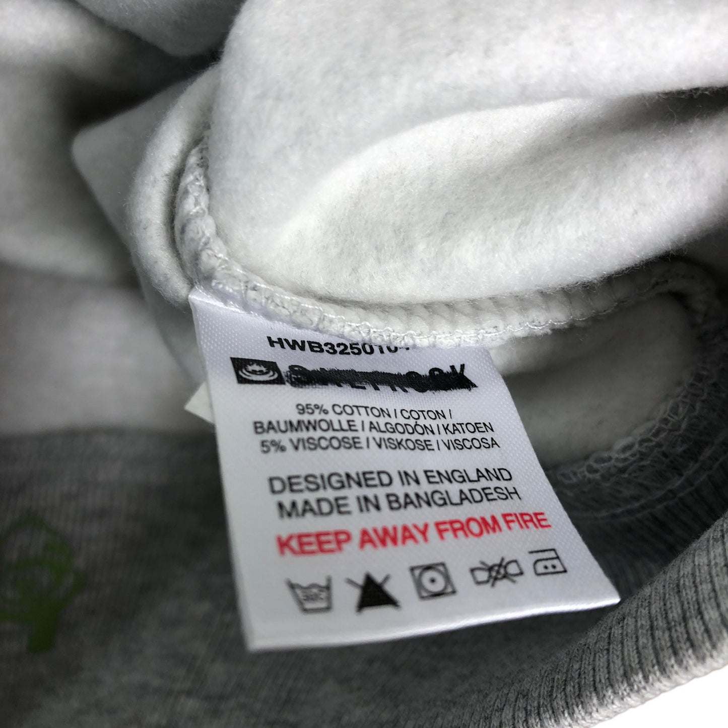 Saltrock Grey Zip Up Hoodie Size 13 Kids Skull Graphic Cotton Blend