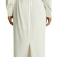 Women's Hattie V Neck Maxi Dress Cream Elegant Style Size 8