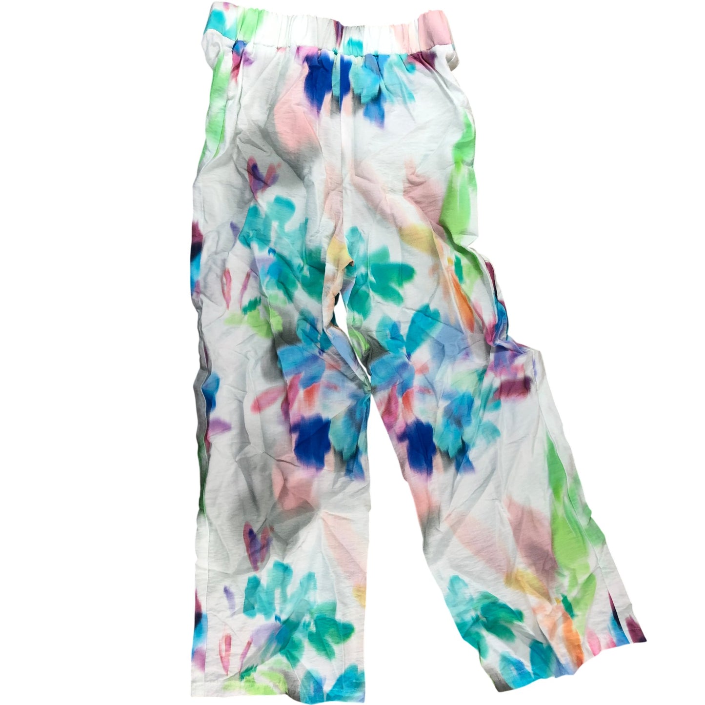 River Island Colourful Floral Trousers UK9-10yrs Girls Lightweight Relaxed Fit