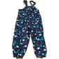 Kids Waterproof Overalls Age 3-4 Years Blue Crab Octopus Design