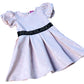 River Island Girls Dress UK Size 2-3 Years Peach Fit And Flare With Logo Band