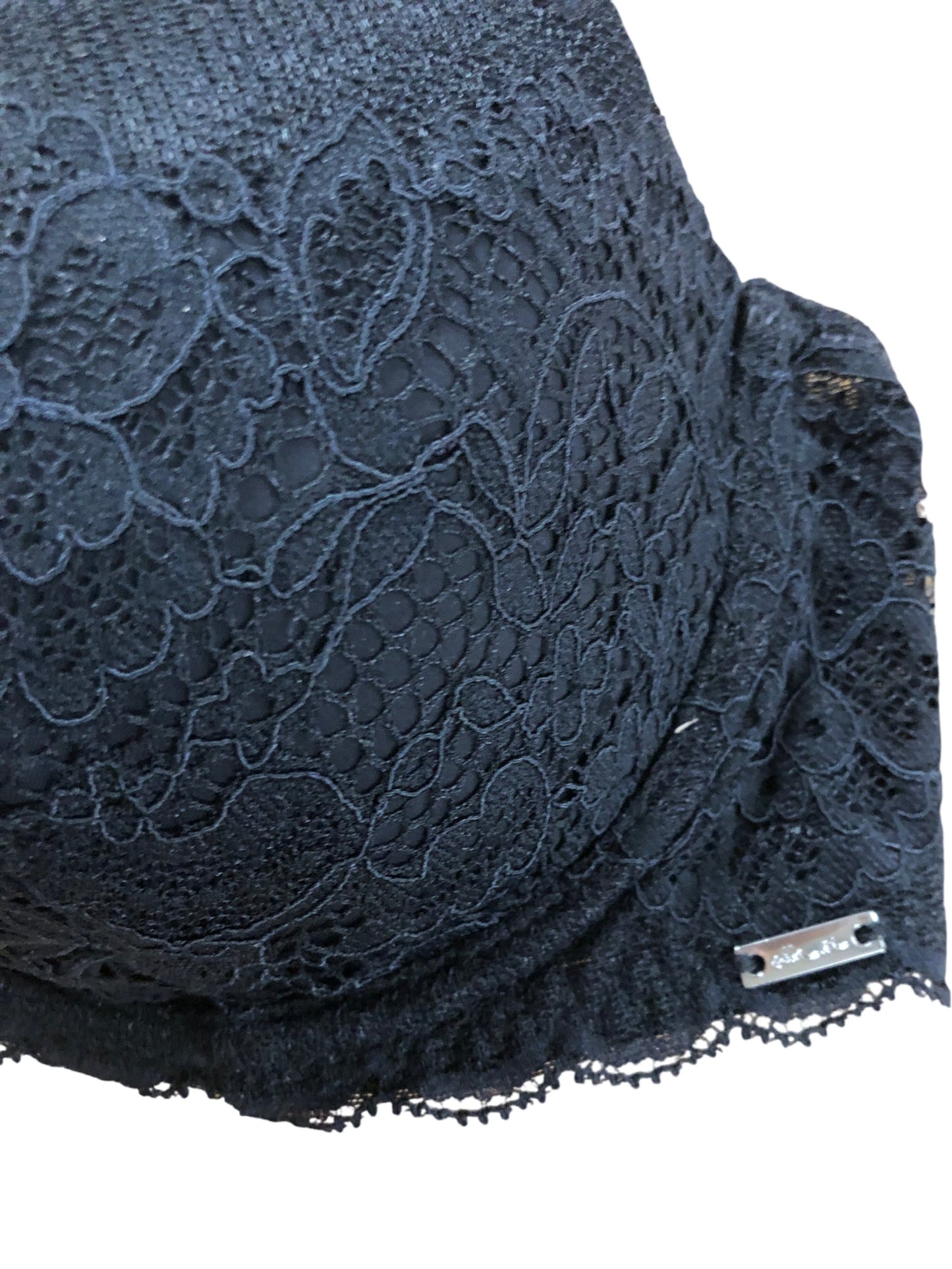ella M Lily T Shirt Bra UK34B Women's Soft Luxury Lace Black Comfort Padding