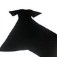 Black Ribbed Flared Dress Women's Short Sleeve Casual XS