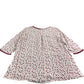 Boden Viscose Top Women's 3/4 Sleeve Red Star Print Casual Blouse UK10