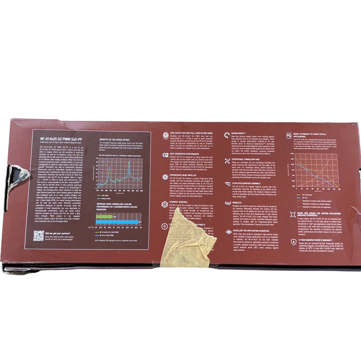 NOCTUA NF-A14X25 G2 PWM Sx2-PP Dual Fan Set Next Gen 140mm Premium Cooling