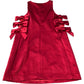 River Island Red Dress With Bow Detail Women's Sleeveless Trendy Fashion