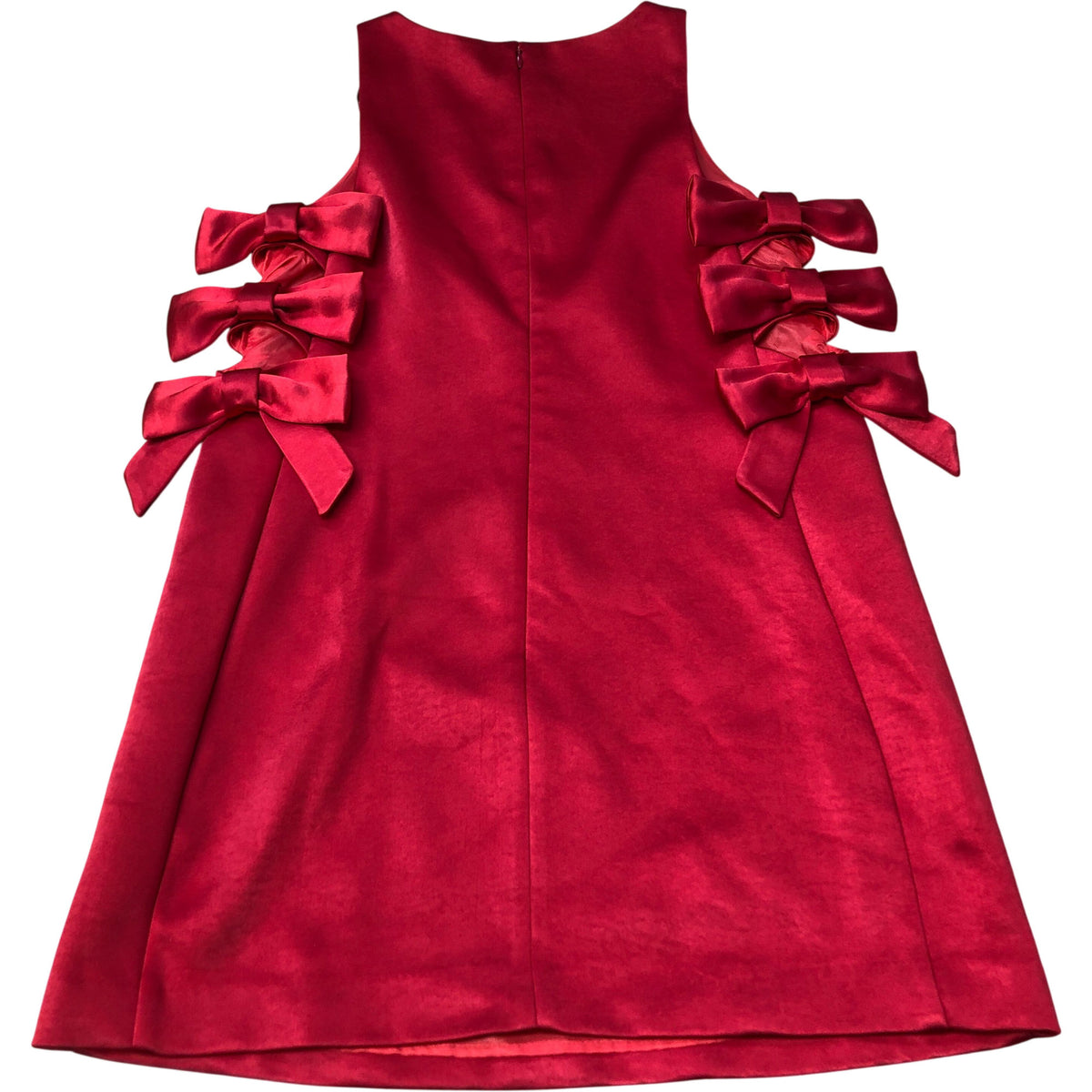 River Island Red Dress With Bow Detail Women's Sleeveless Trendy Fashion